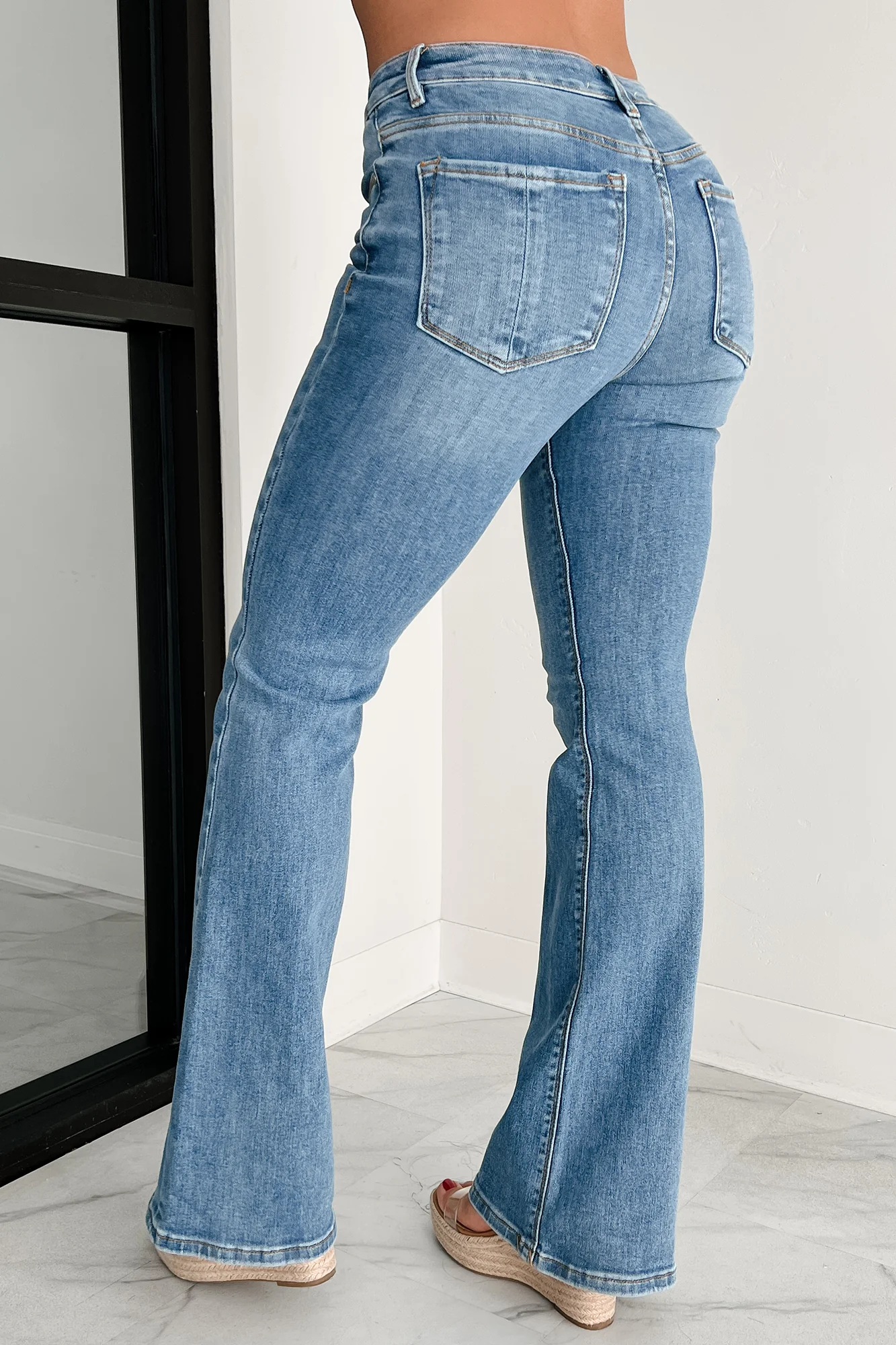 Genesis Mid Rise Flare Risen Jeans (Medium)