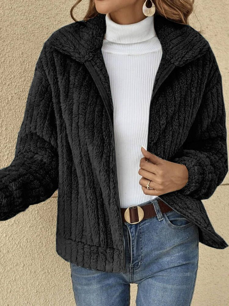 Women Casual Daily Loose Long Sleeve Coat