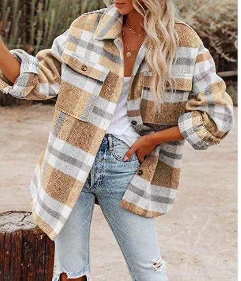 Amy Plaid Blouse