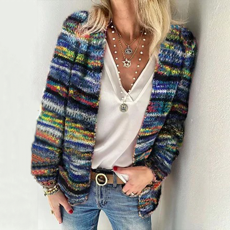 Casual Loose Colorful Sweater Cardigan