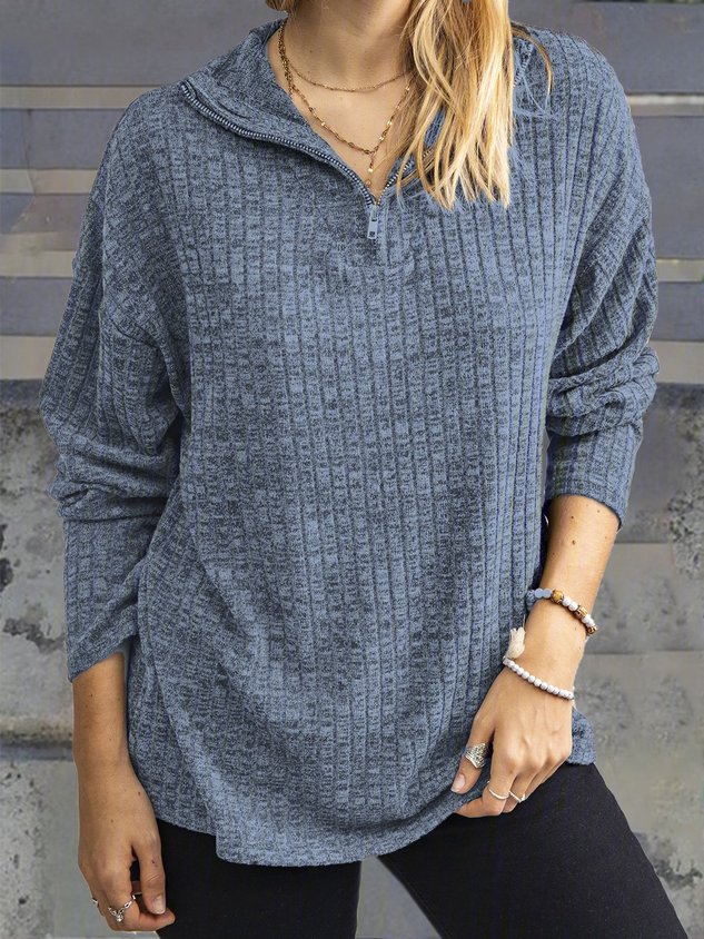 Long Sleeve V Neck Casual Knitwear & Sweaters