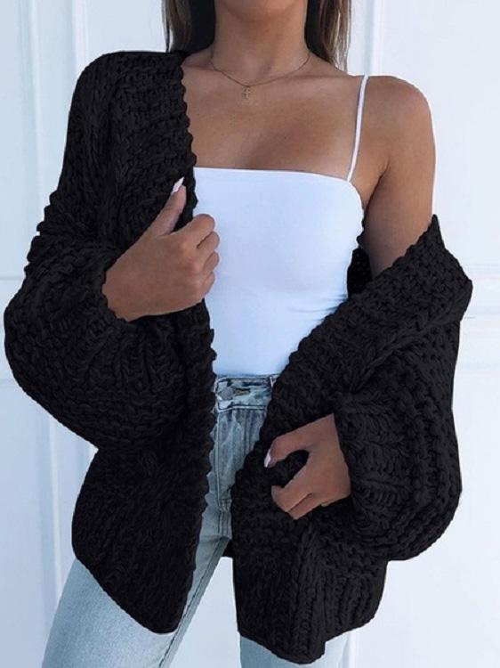 Women's Cardigans Knit Long Sleeve Loose Sweater Cardigan(⚡Hot Sale)