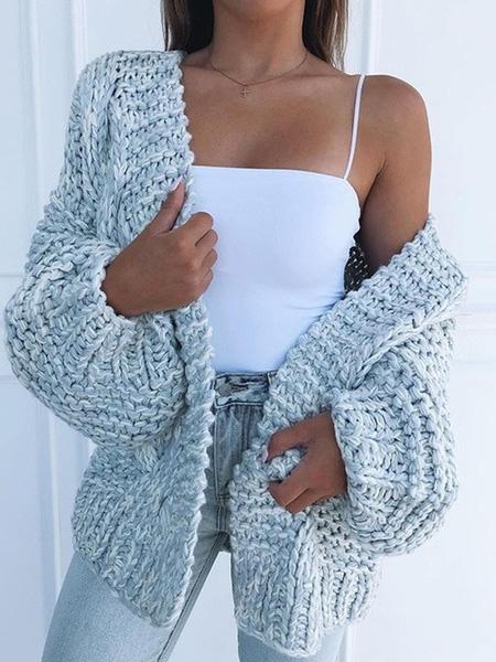 Women's Cardigans Knit Long Sleeve Loose Sweater Cardigan(⚡Hot Sale)
