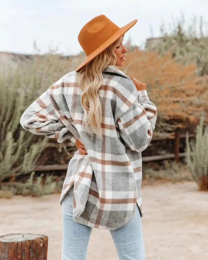 Amy Plaid Blouse