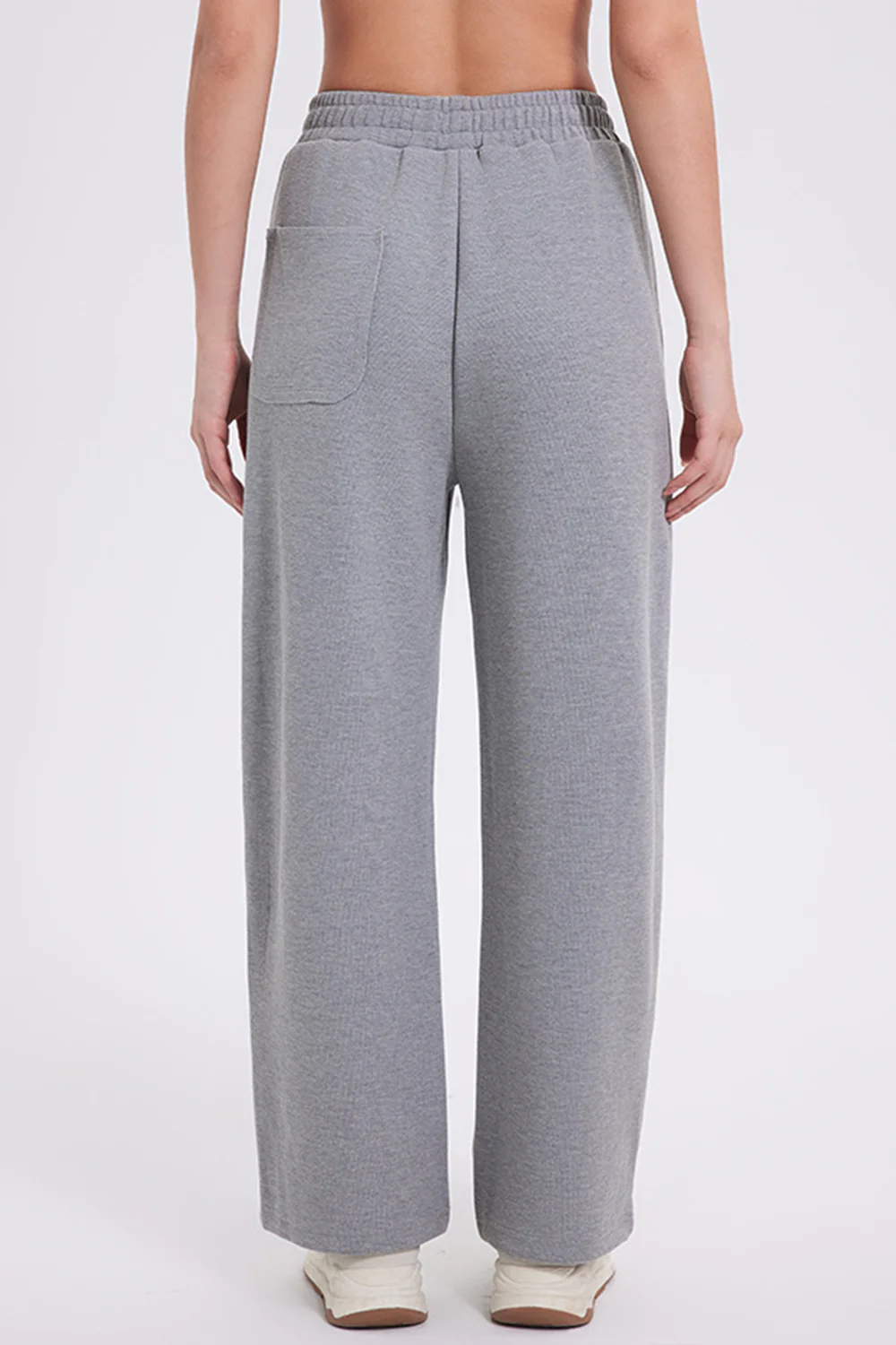 Basic Bae Elastic Waist Straight Leg Pants with Pockets